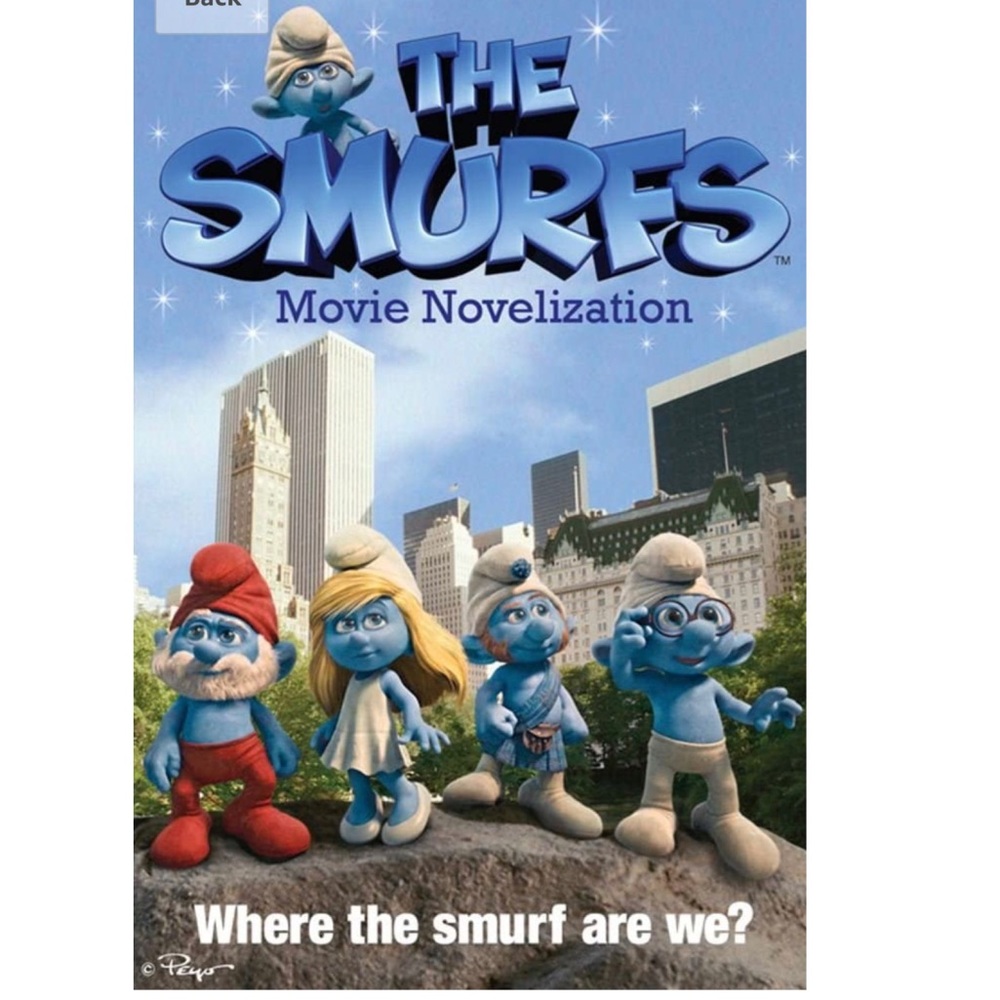 THE SMURFS MOVIE NOVELIZATION BOOK
